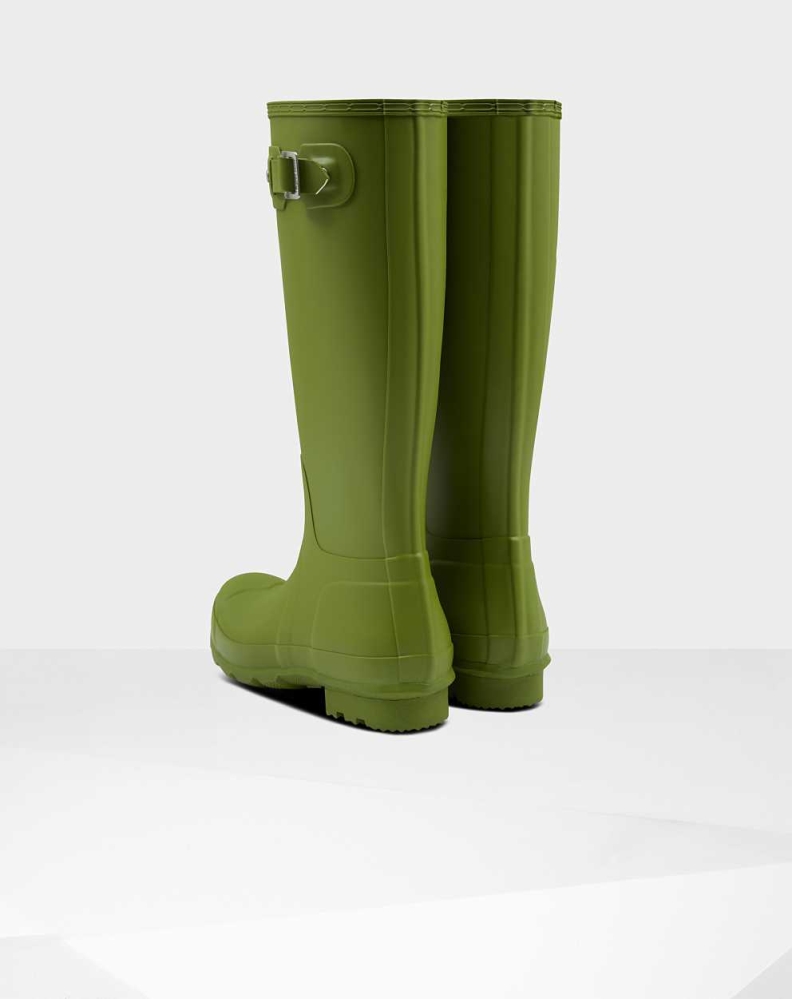 Men's Hunter Original Wellington Tall Rain Boots Green | US4517806