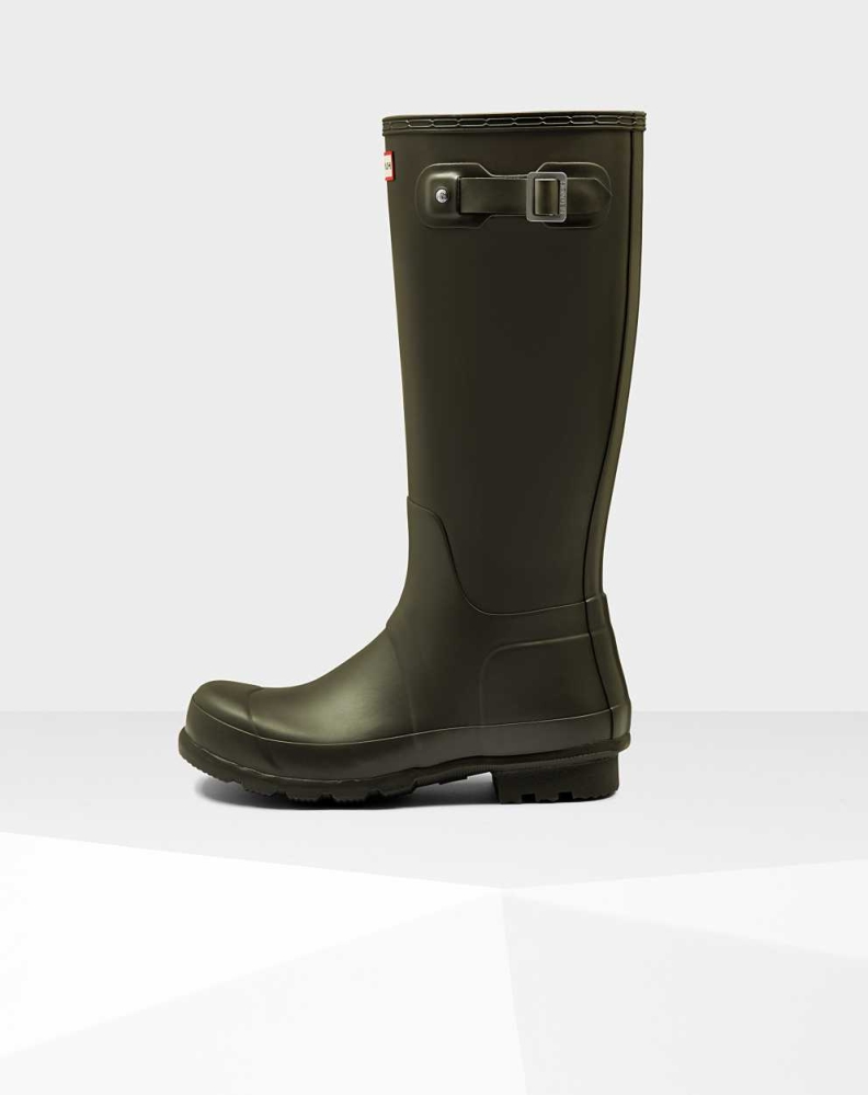 Men's Hunter Original Wellington Tall Rain Boots Green | US7596843