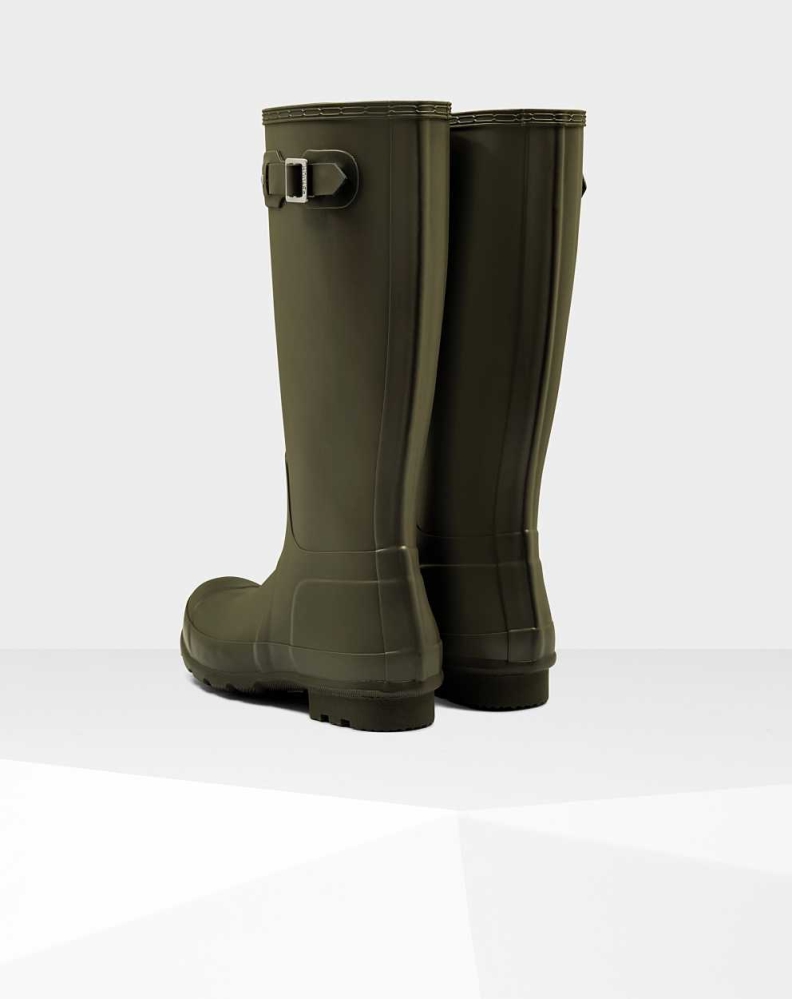 Men's Hunter Original Wellington Tall Rain Boots Green | US7596843