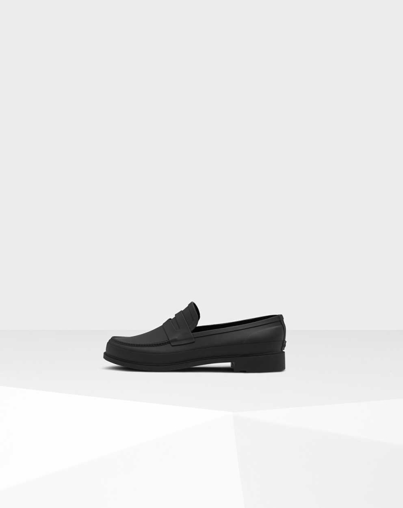 Men's Hunter Refined Penny Loafers Black | US1358642