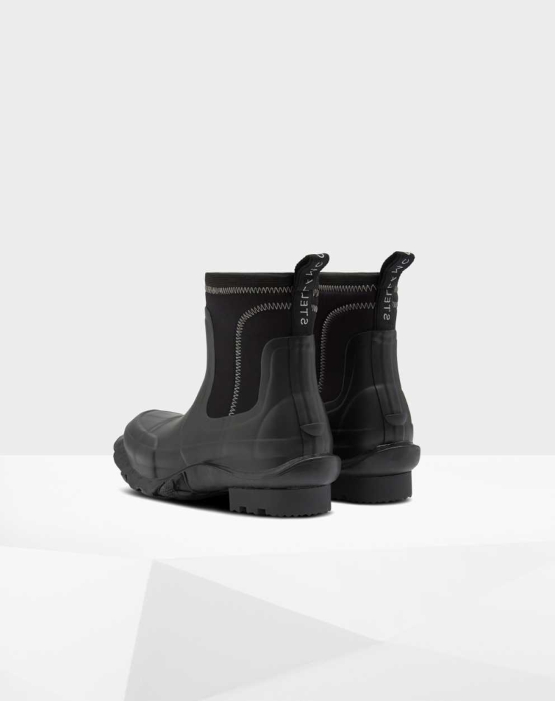 Men's Hunter X Stella McCartney Chelsea Boots Black | US4710568