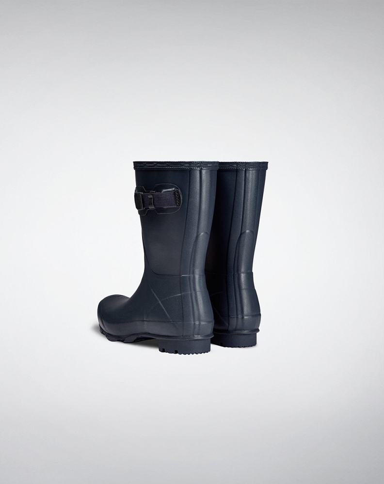 Women's Hunter Norris Field Short Rain Boots Navy | US9421075