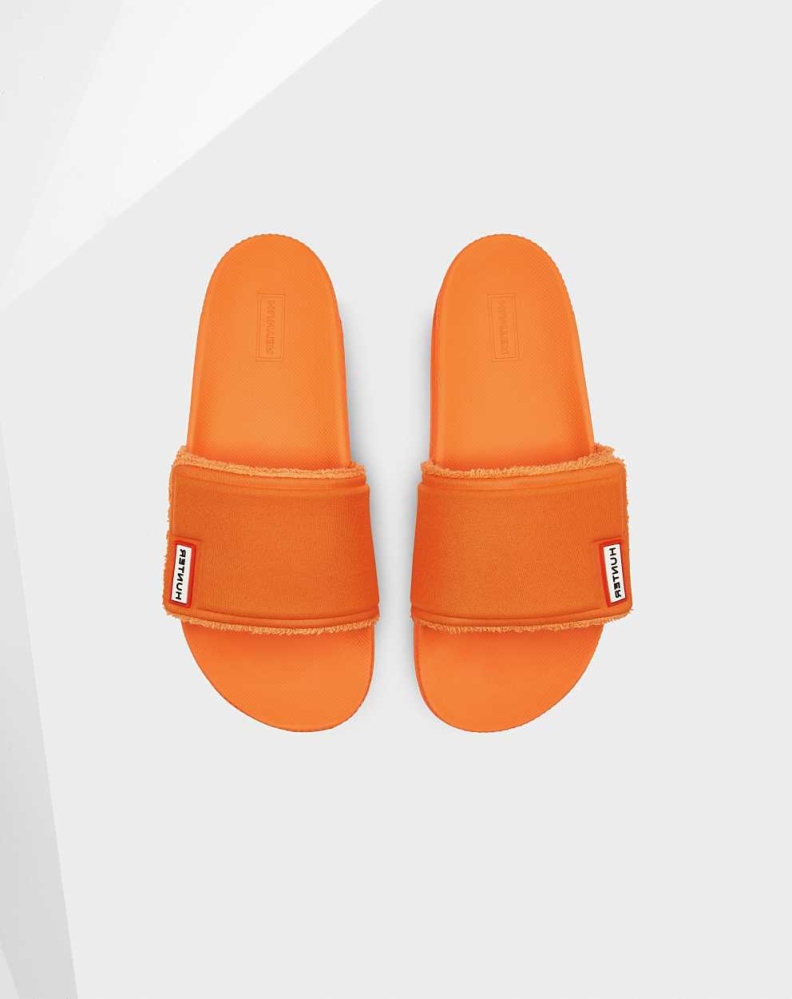 Women's Hunter Original Adjustable Slides Orange | US9075462