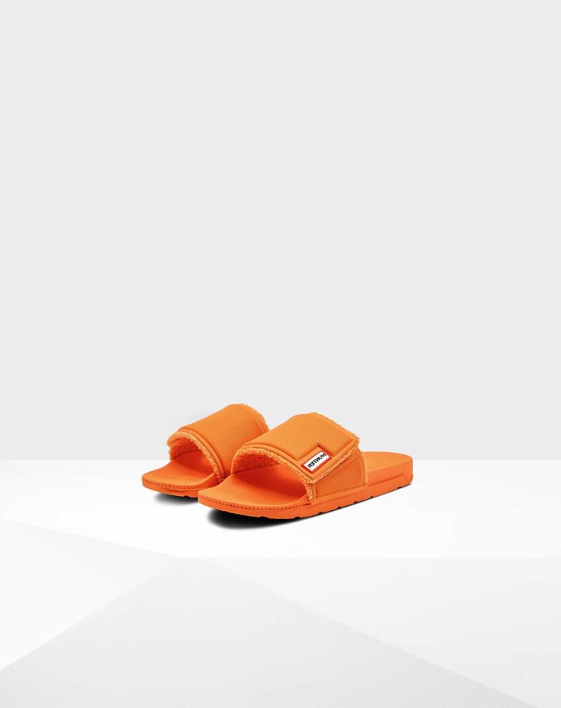 Women's Hunter Original Adjustable Slides Orange | US9075462