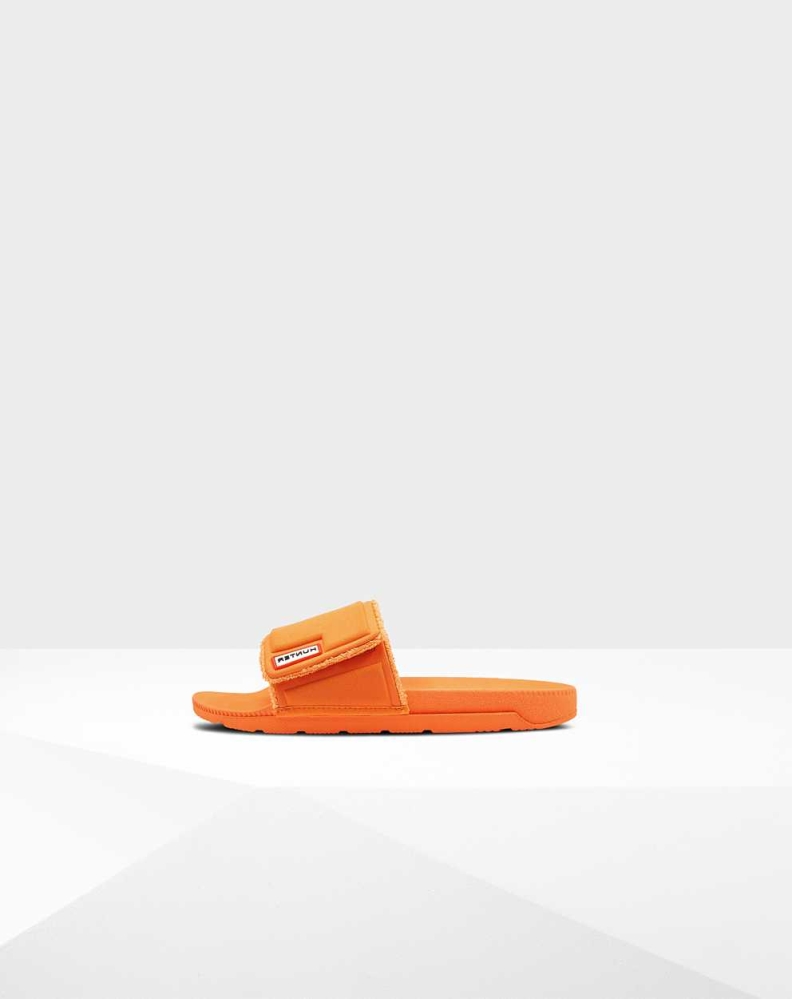 Women\'s Hunter Original Adjustable Slides Orange | US9075462