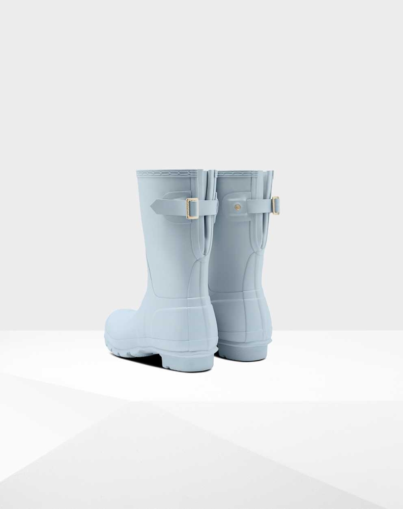 Women's Hunter Original Back Wellington Short Rain Boots Grey | US8025439