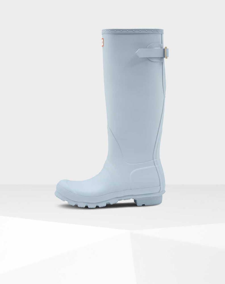 Women's Hunter Original Back Wellington Tall Rain Boots Grey | US8534276