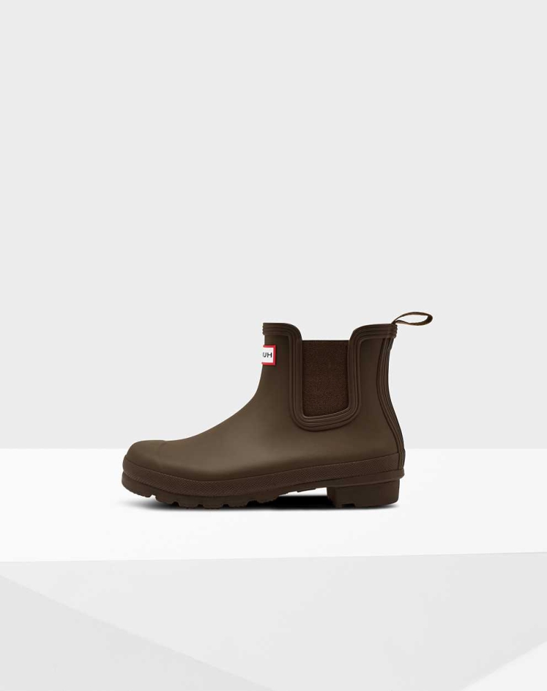 Women's Hunter Original Chelsea Boots Brown | US0257983