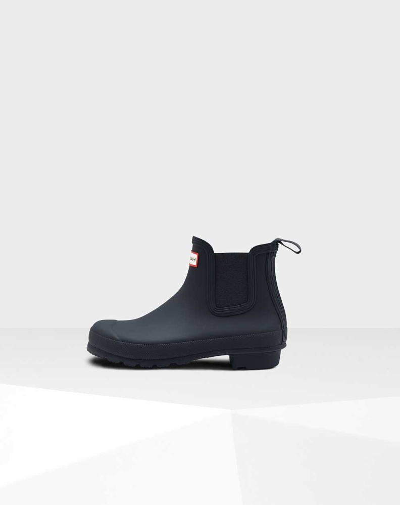 Women's Hunter Original Chelsea Boots Navy | US0827561