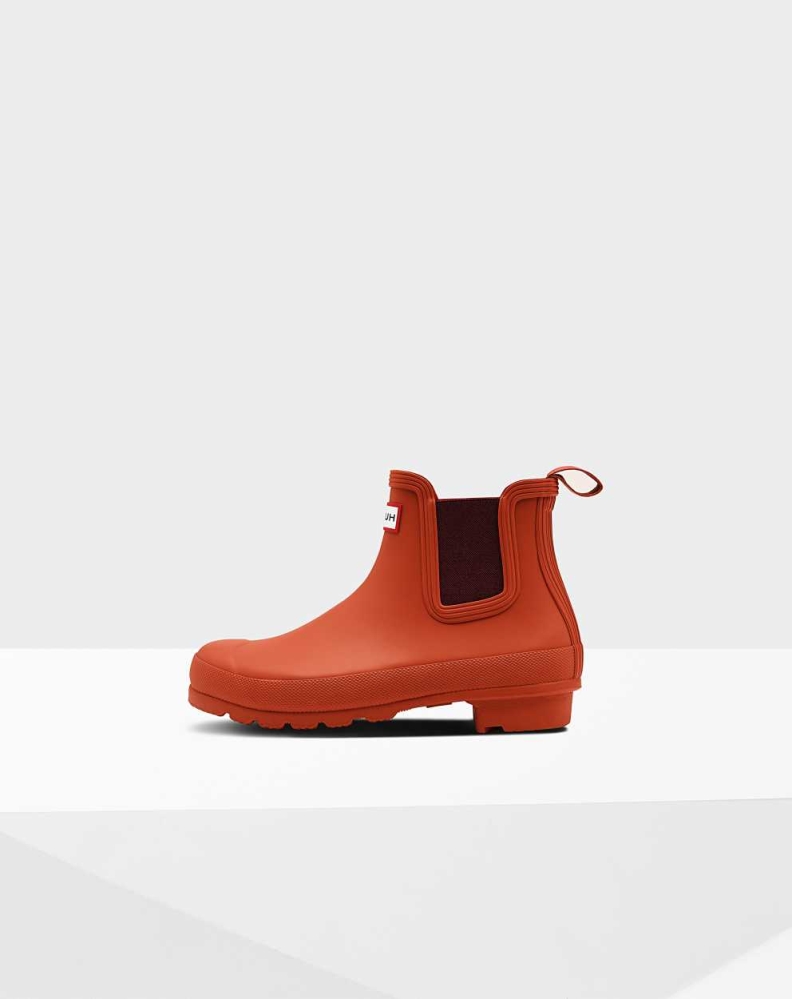 Women's Hunter Original Chelsea Boots Red | US0876354