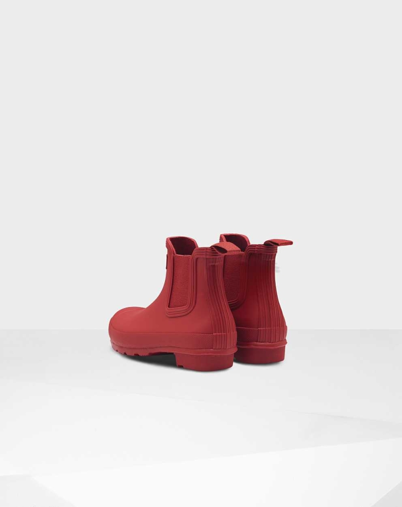 Women's Hunter Original Chelsea Boots Red | US2031468