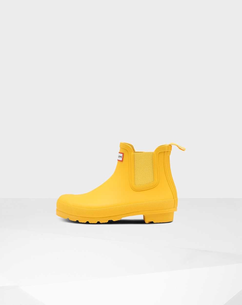 Women's Hunter Original Chelsea Boots Yellow | US1308694