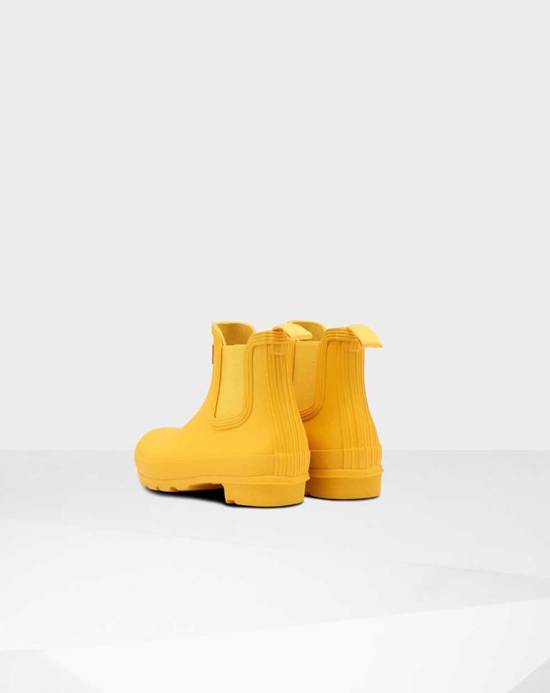 Women's Hunter Original Chelsea Boots Yellow | US1308694