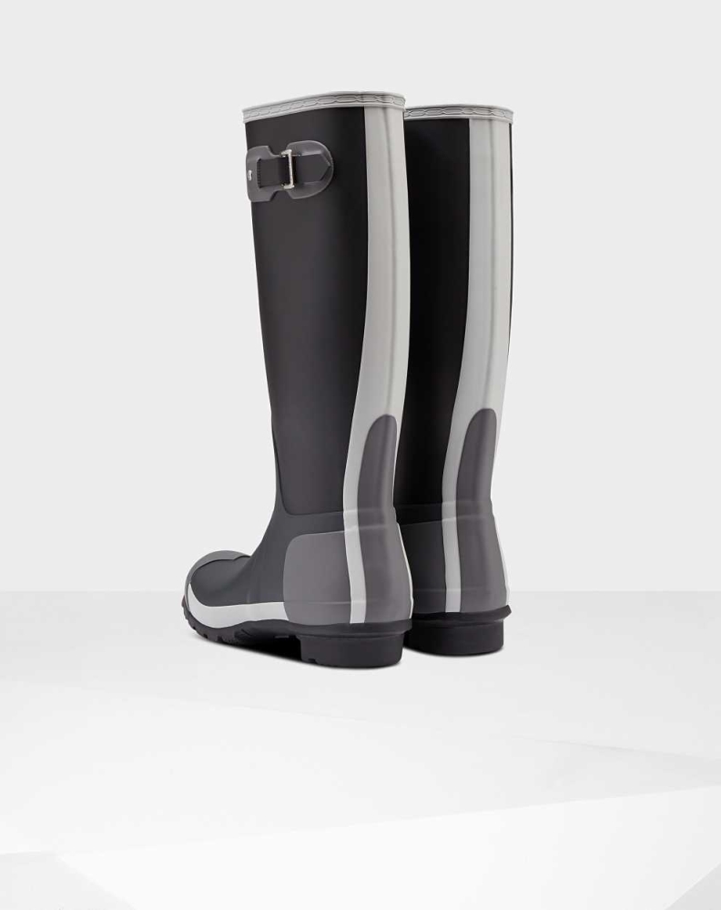 Women's Hunter Original Inside Out Wellington Tall Rain Boots Black | US3067142