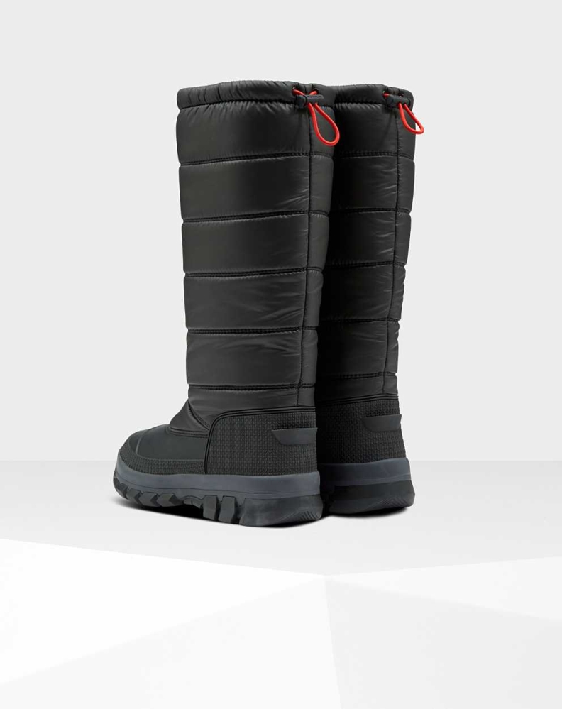 Women's Hunter Original Insulated Tall Snow Boots Black | US5360829