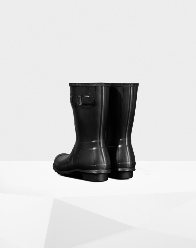 Women's Hunter Original Pearlized Short Rain Boots Black | US8253614