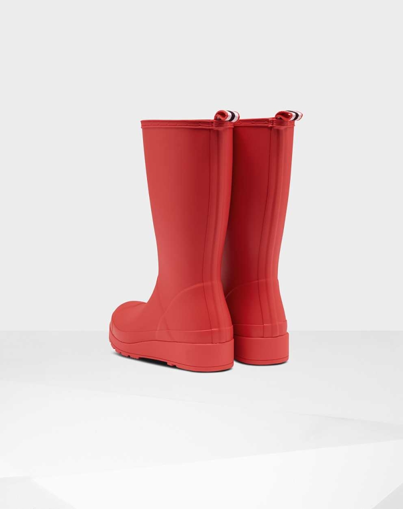 Women's Hunter Original Play Wellington Tall Rain Boots Red | US3807295