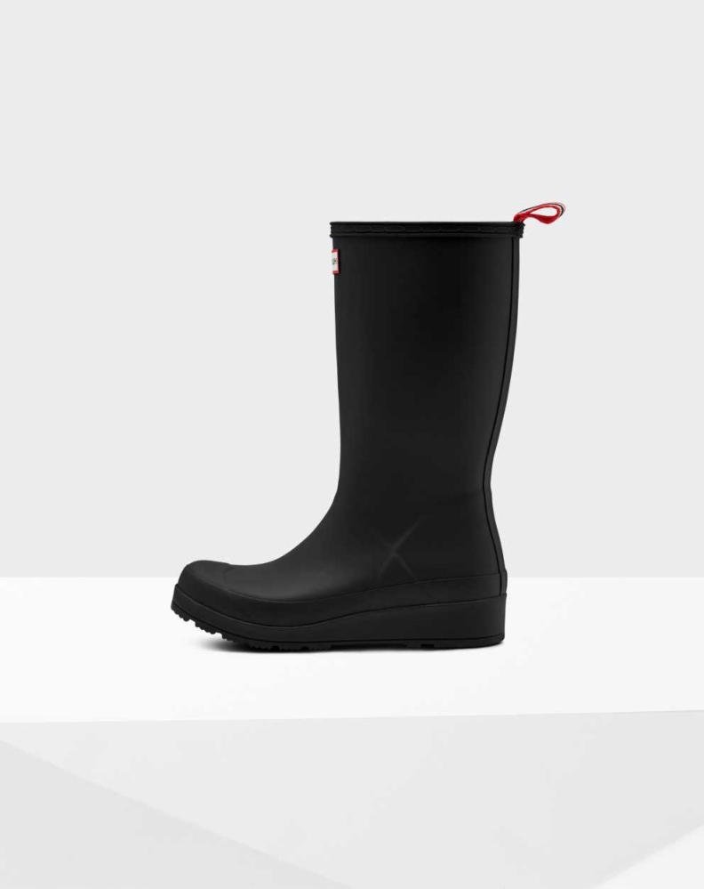 Women's Hunter Original Play Wellington Tall Rain Boots Black | US5104968