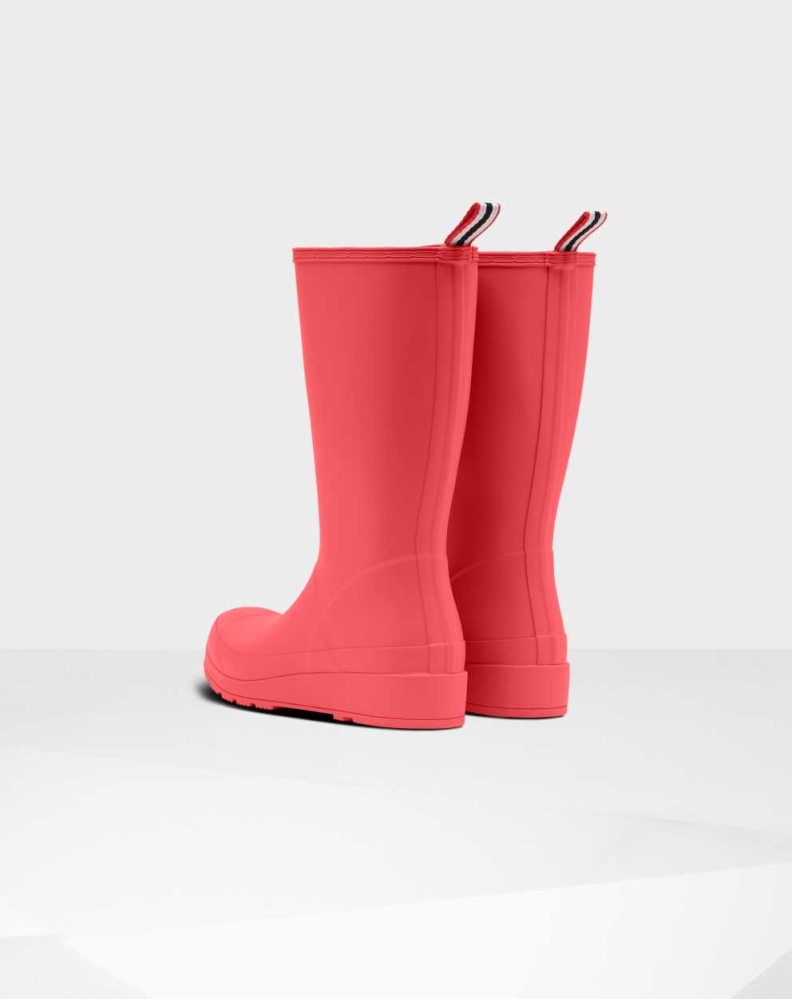 Women's Hunter Original Play Wellington Tall Rain Boots Pink | US9075184