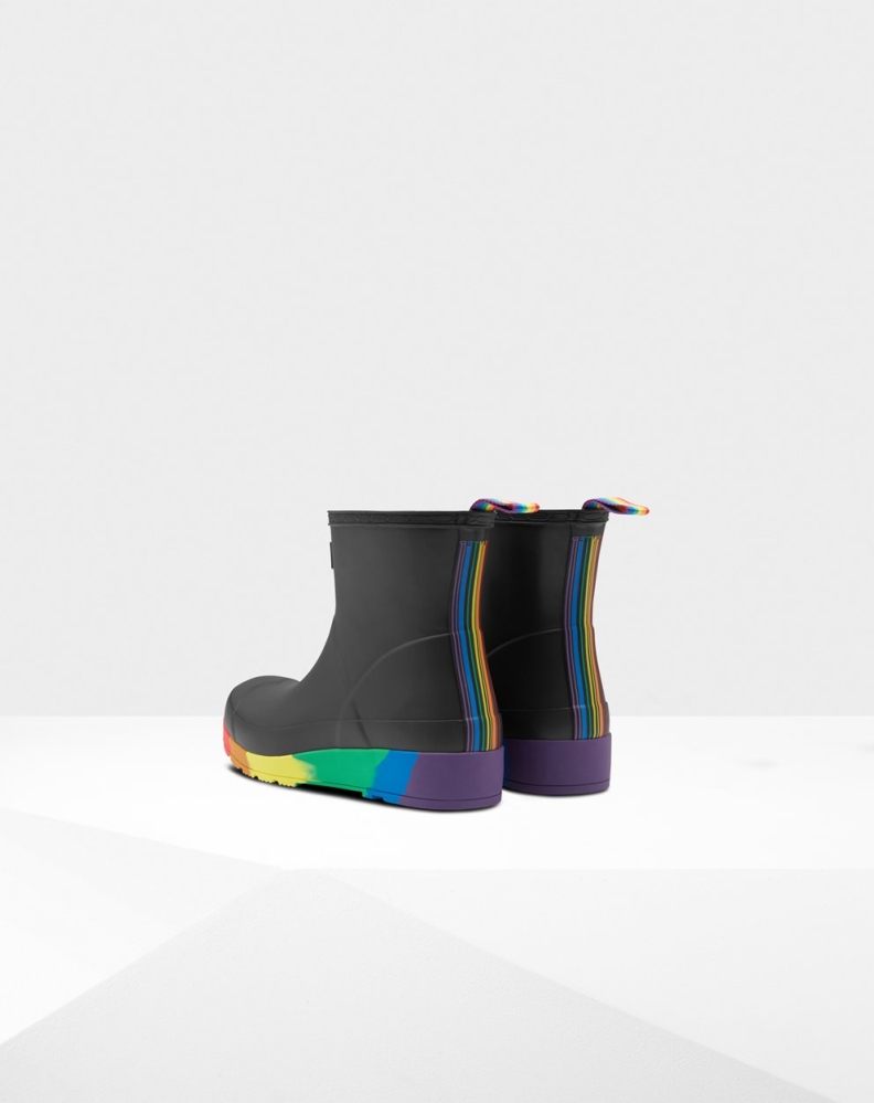 Women's Hunter Original Pride Flatform Rain Play Boots Black | US4037596