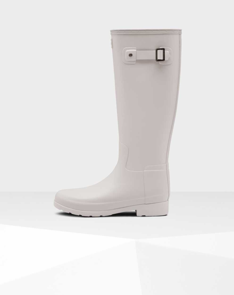 Women's Hunter Original Refined Wellington Tall Rain Boots Grey | US7091364