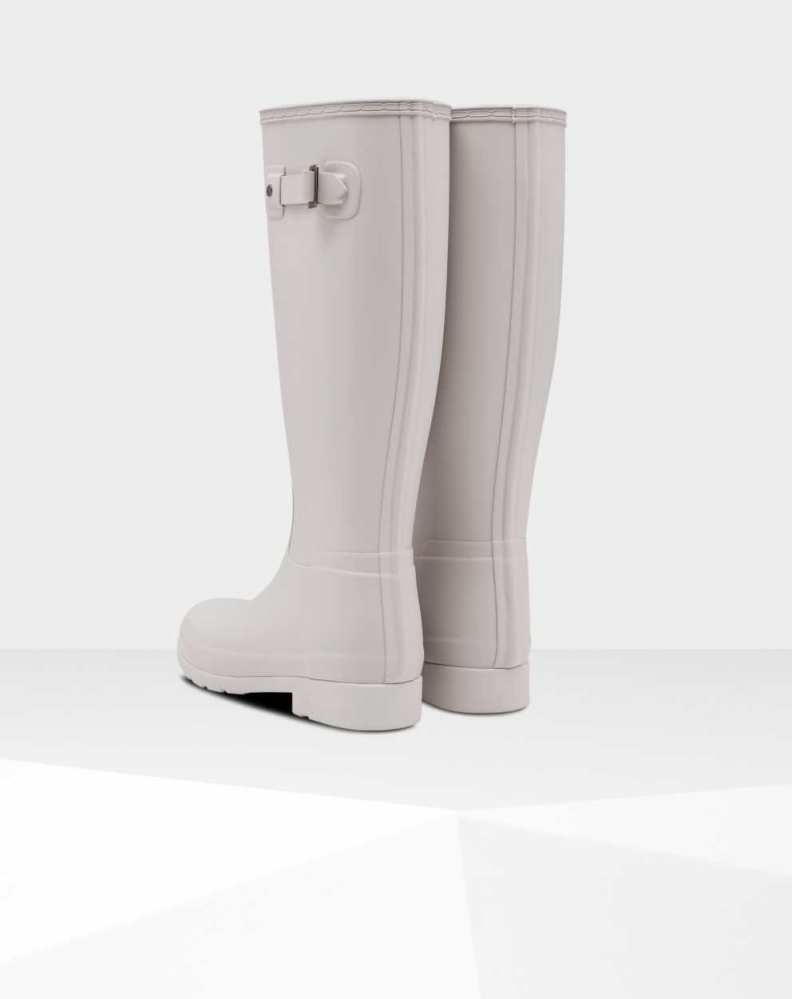 Women's Hunter Original Refined Wellington Tall Rain Boots Grey | US7091364