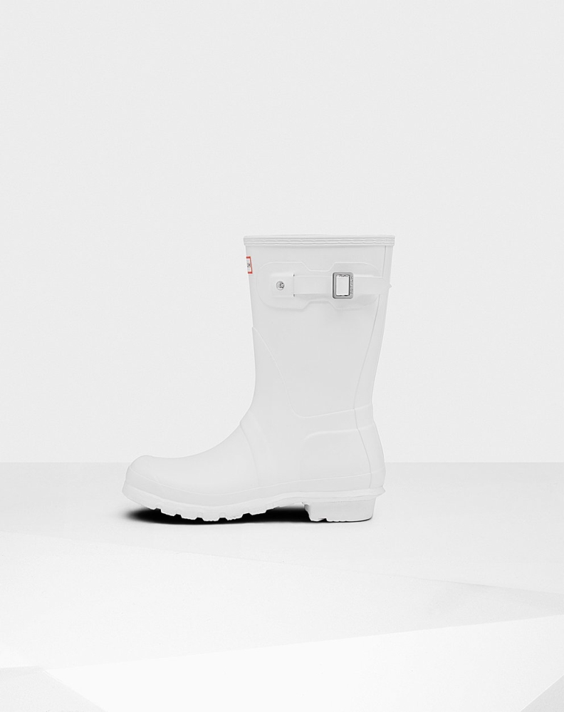 Women's Hunter Original Short Rain Boots White | US3064891