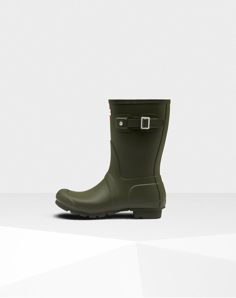 Women's Hunter Original Short Rain Boots Olive | US4396701