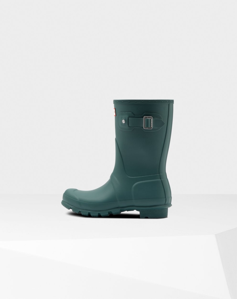 Women's Hunter Original Short Rain Boots Green | US5824107