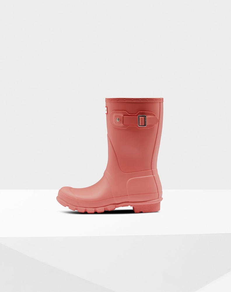 Women's Hunter Original Short Rain Boots Pink | US7826439