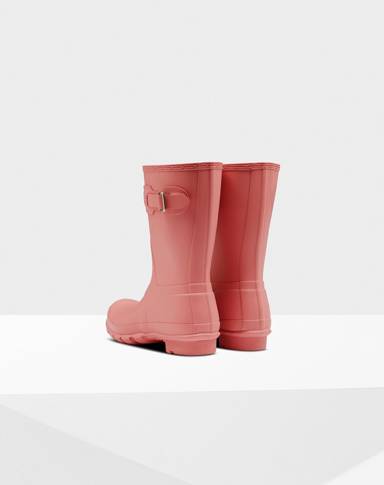 Women's Hunter Original Short Rain Boots Pink | US7826439