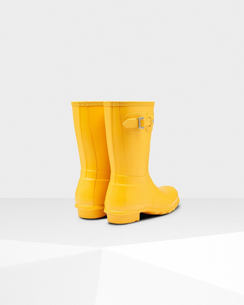 Women's Hunter Original Short Rain Boots Yellow | US8293415