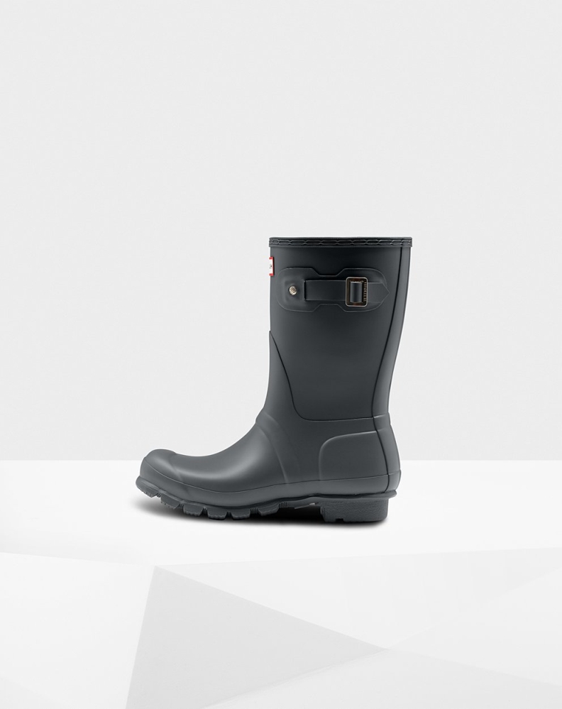 Women's Hunter Original Short Rain Boots Grey | US8307219