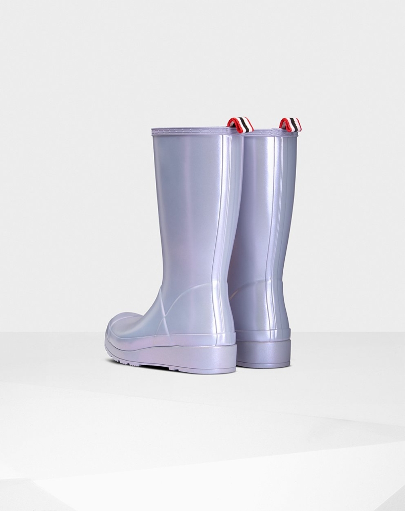 Women's Hunter Original Tall Nebula Rain Play Boots Purple | US0584732