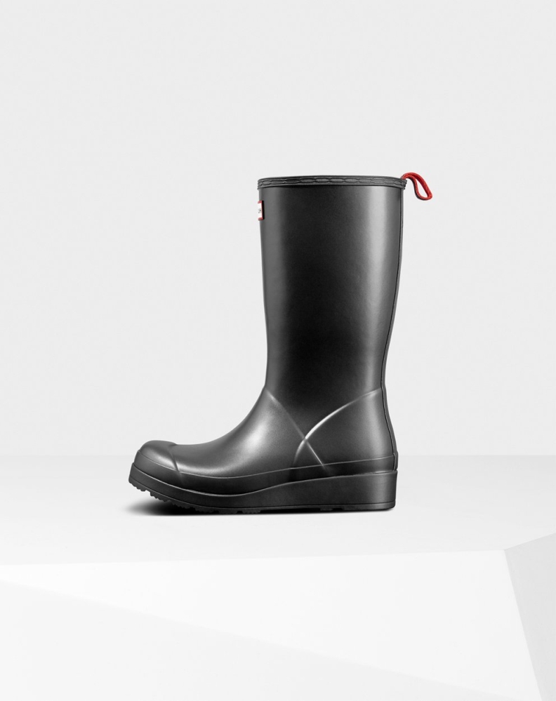 Women's Hunter Original Tall Pearlized Rain Play Boots Black | US7621485