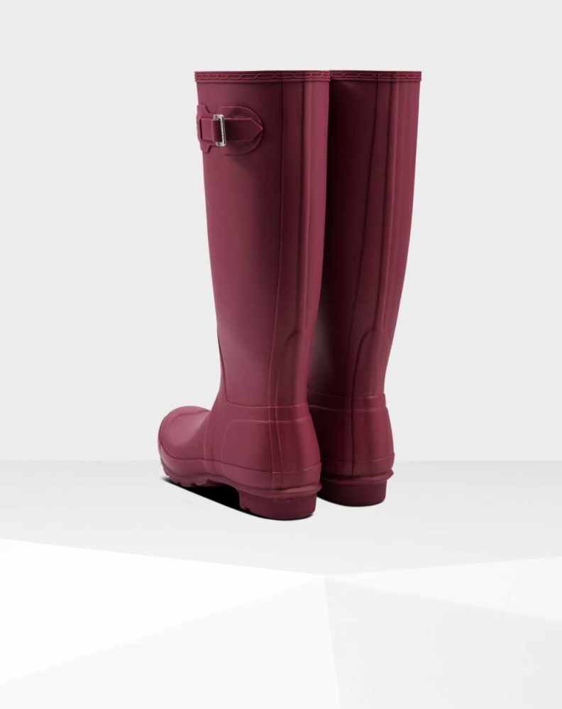 Women's Hunter Original Wellington Tall Rain Boots Red | US0539286