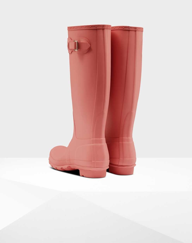 Women's Hunter Original Wellington Tall Rain Boots Pink | US3264870