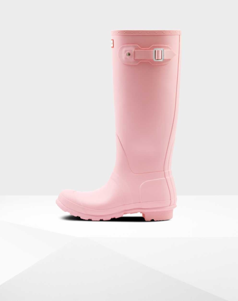 Women's Hunter Original Wellington Tall Rain Boots Pink | US3826194