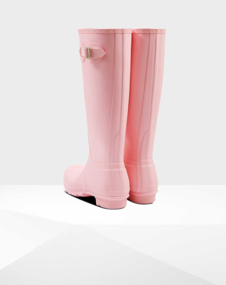 Women's Hunter Original Wellington Tall Rain Boots Pink | US3826194