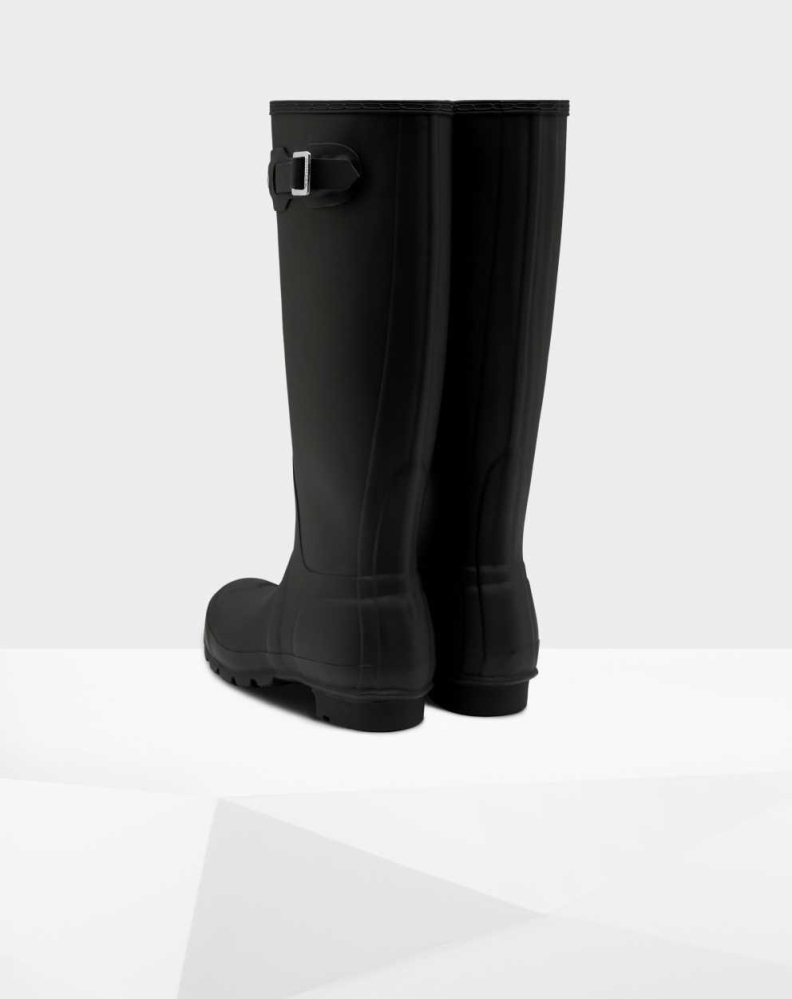 Women's Hunter Original Wellington Tall Rain Boots Black | US3945601