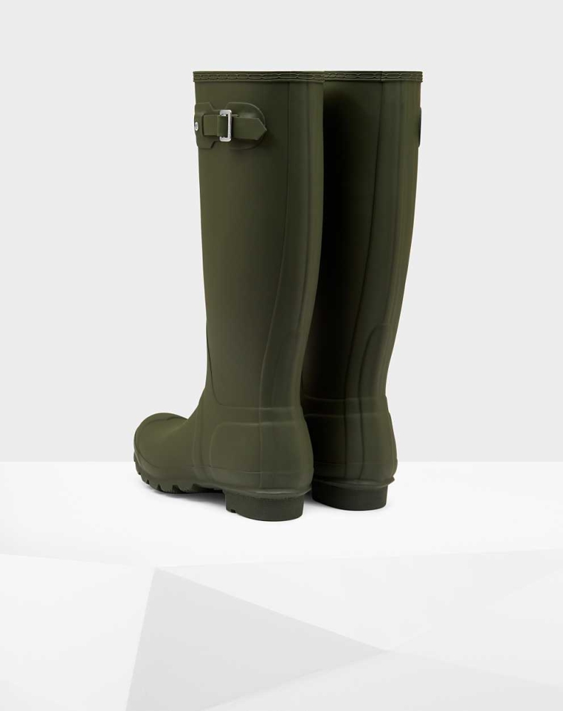 Women's Hunter Original Wellington Tall Rain Boots Green | US6410597