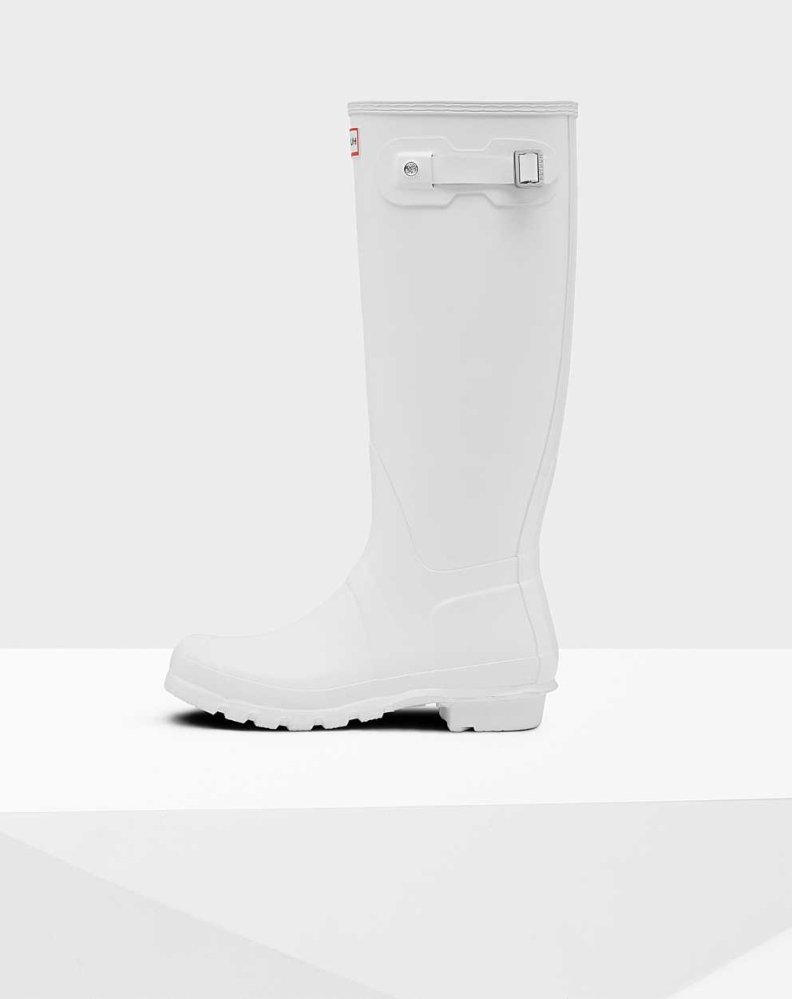 Women's Hunter Original Wellington Tall Rain Boots White | US6795803