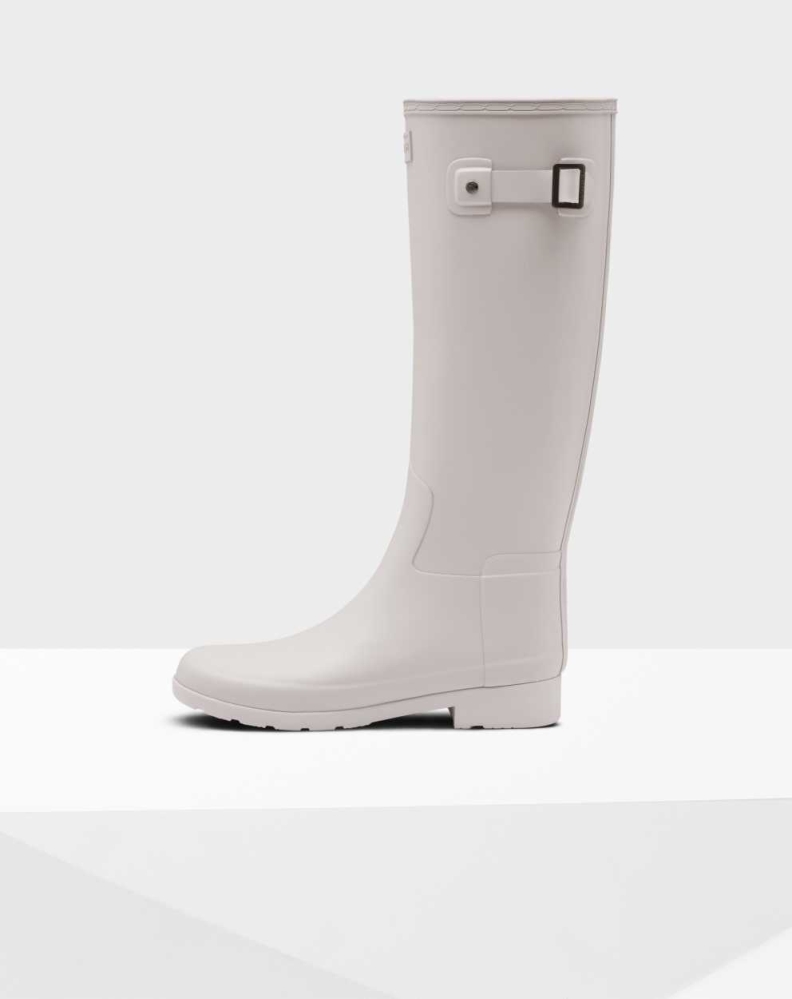 Women's Hunter Refined Slim Fit Wellington Tall Rain Boots Grey | US0375462