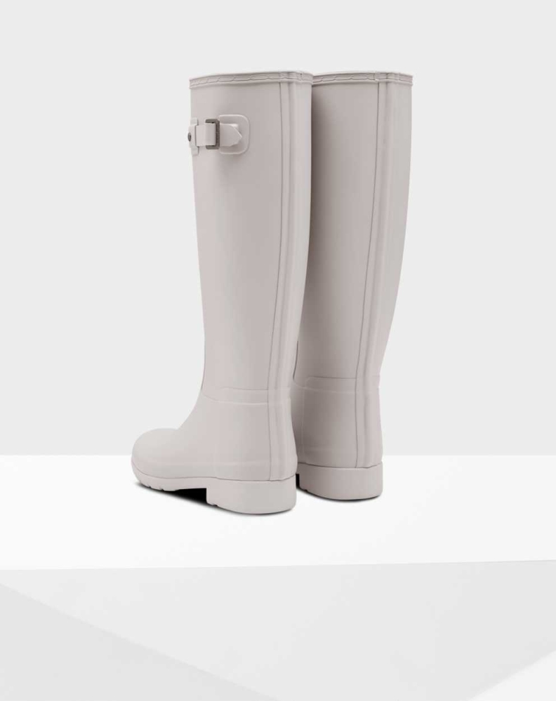 Women's Hunter Refined Slim Fit Wellington Tall Rain Boots Grey | US0375462