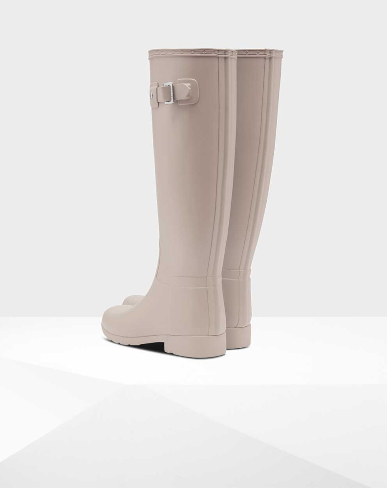 Women's Hunter Refined Slim Fit Wellington Tall Rain Boots Grey | US5078941