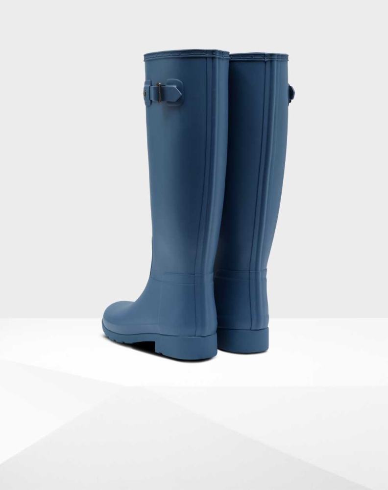 Women's Hunter Refined Slim Fit Wellington Tall Rain Boots Blue | US8593407