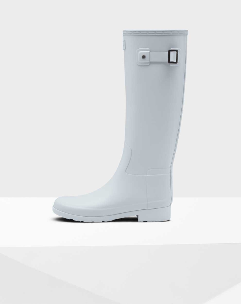 Women's Hunter Refined Slim Fit Wellington Tall Rain Boots Grey | US8975206